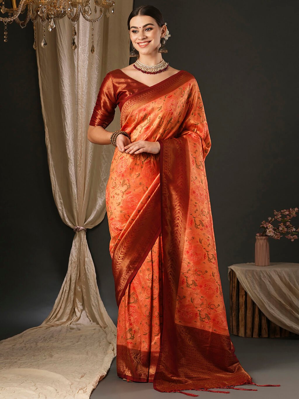 Image of Green Silk Saree