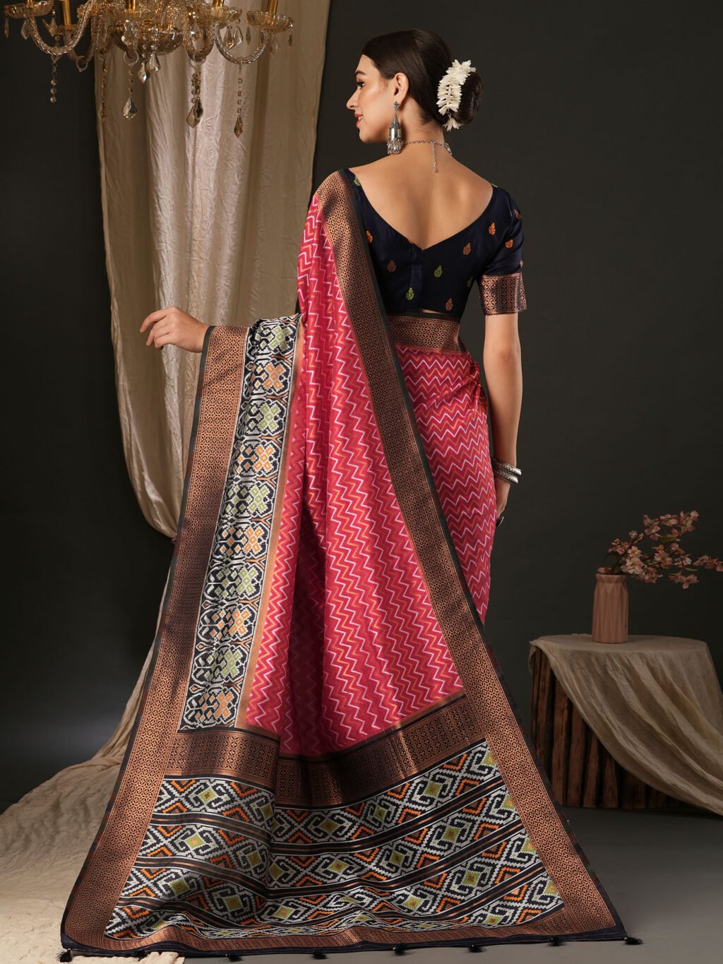 showcasing the beauty and craftsmanship of Party Wear Saree.