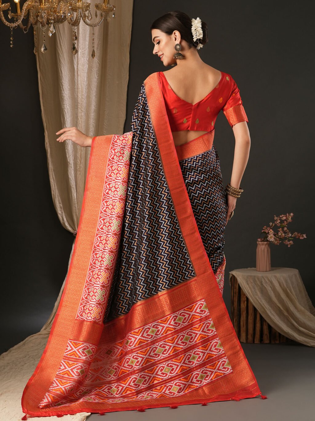 showcasing the beauty and craftsmanship of Traditional Saree.