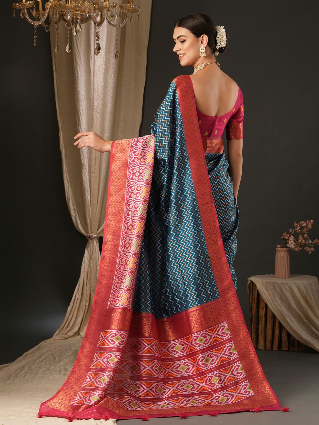 showcasing the beauty and craftsmanship of Traditional Saree.