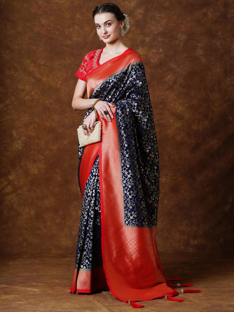 showcasing the beauty and craftsmanship of Traditional Saree.