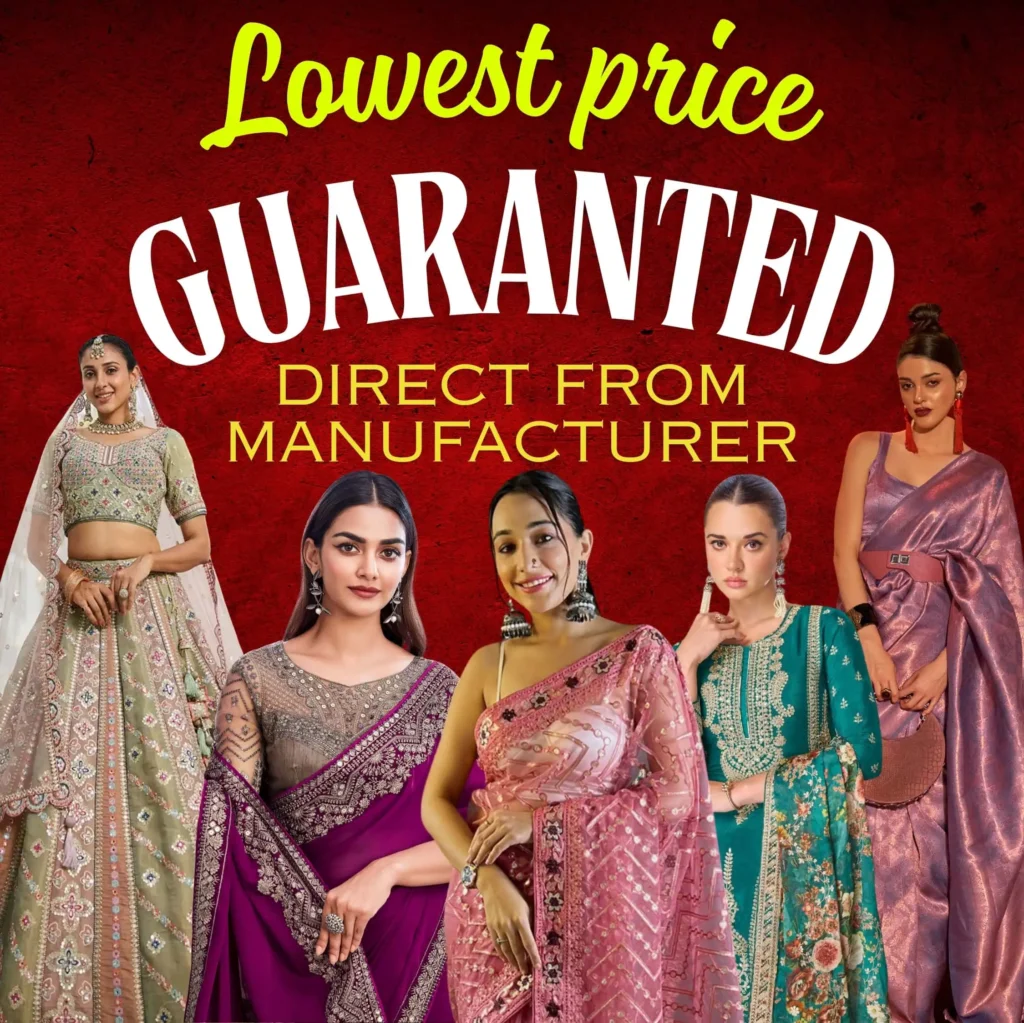 Lowest price Lehenga for wedding shopping – Sarees, Salwar Suits, Cord Sets, Gown Suits & Punjabi Suits at DORI Store partywear collection