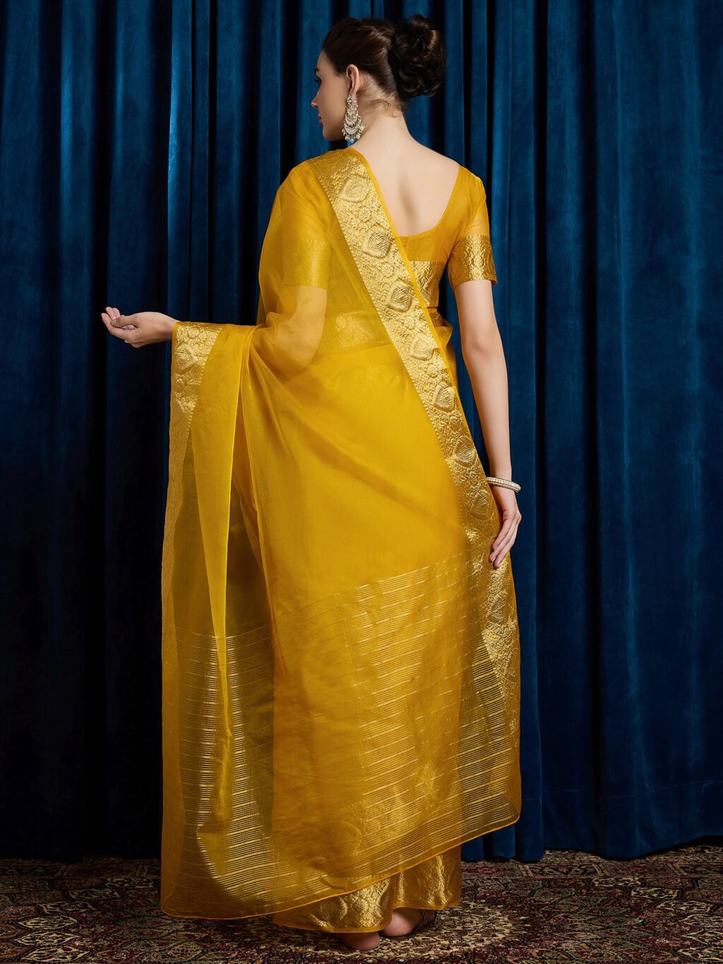 partywear designer saree for festive occasions
