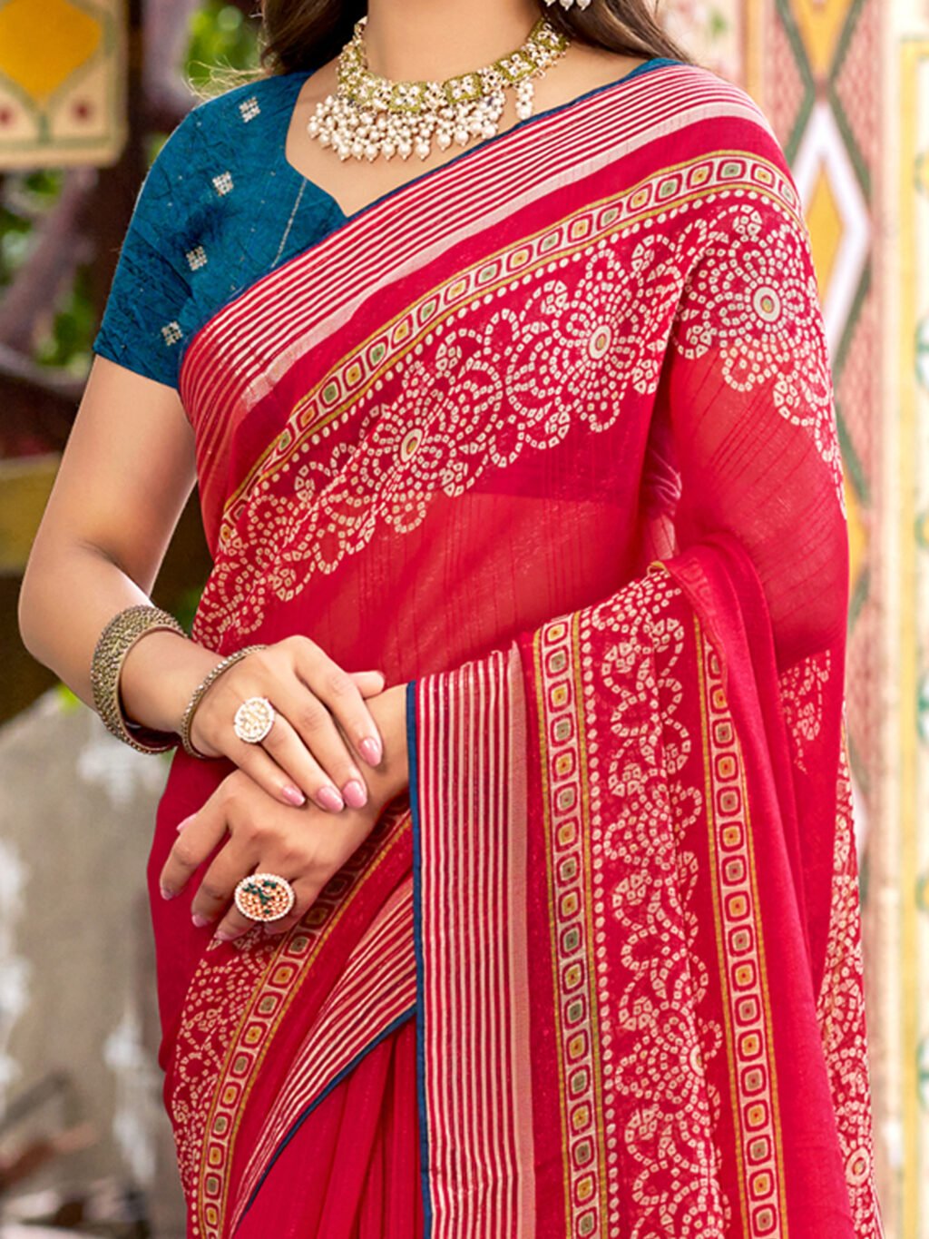 partywear designer saree for festive occasions
