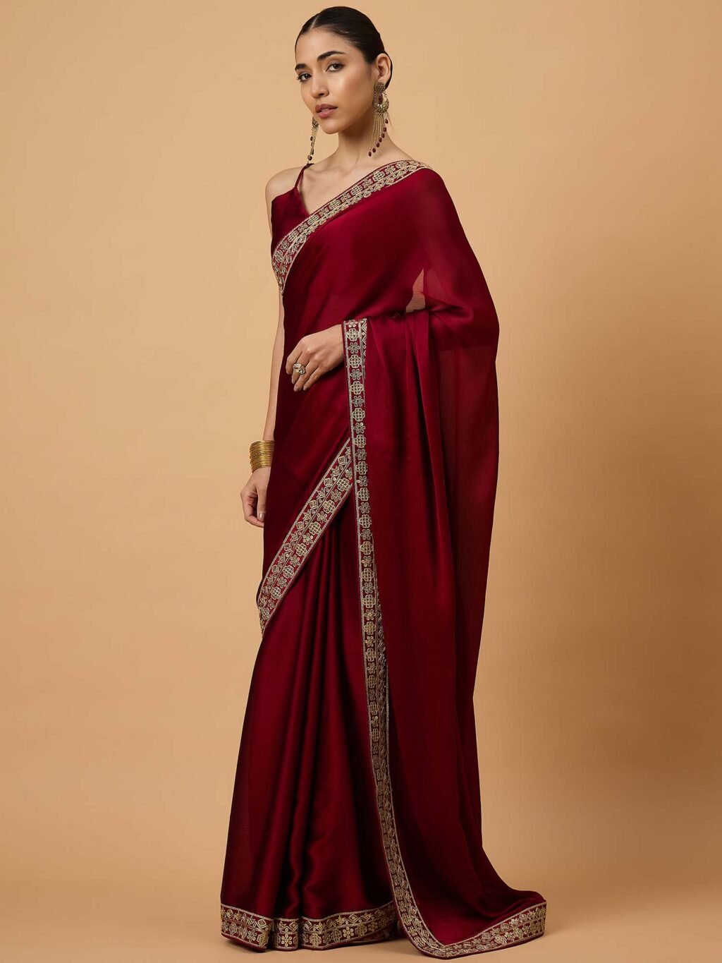 partywear designer saree for festive occasions