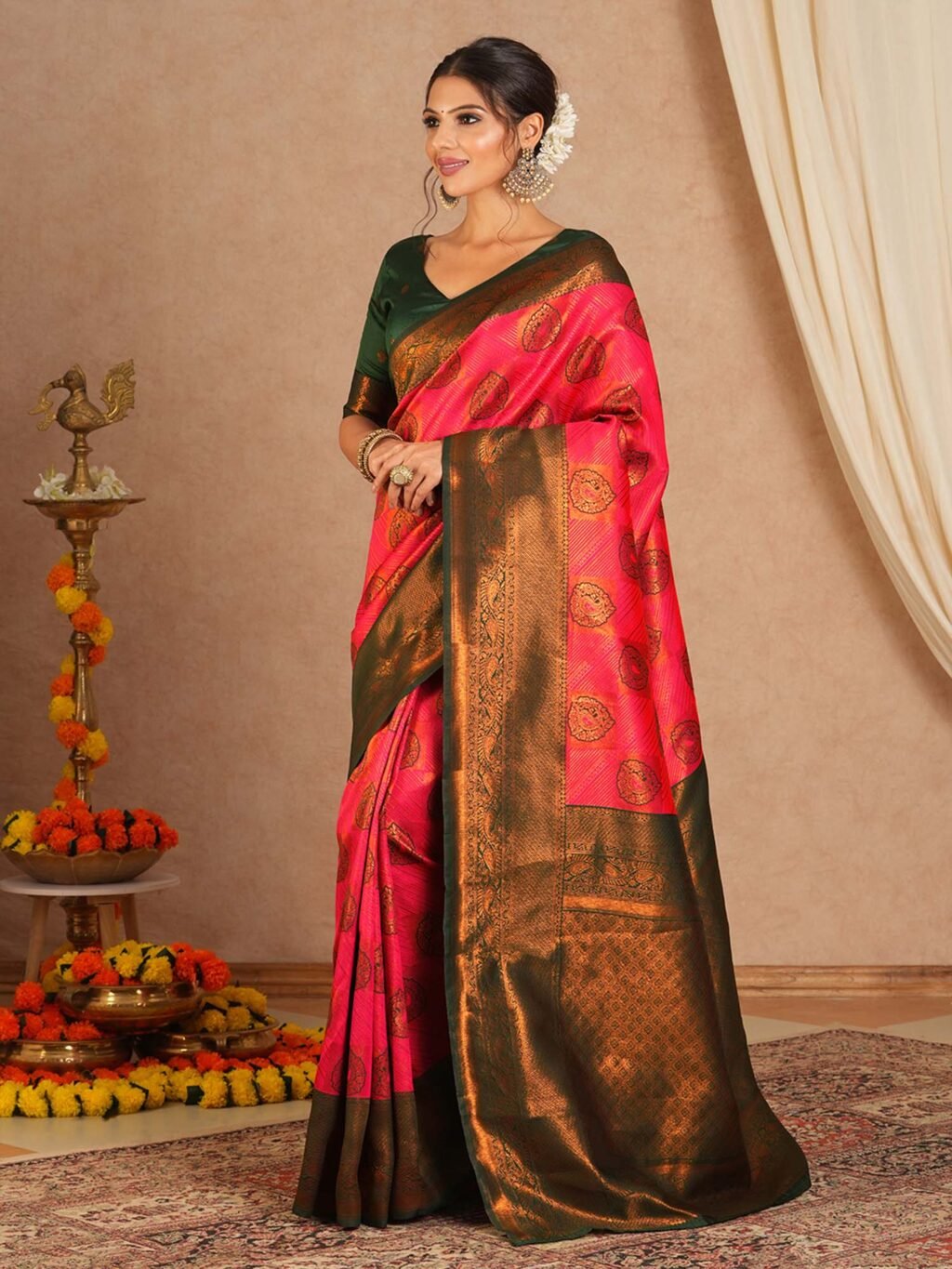 partywear designer saree for festive occasions