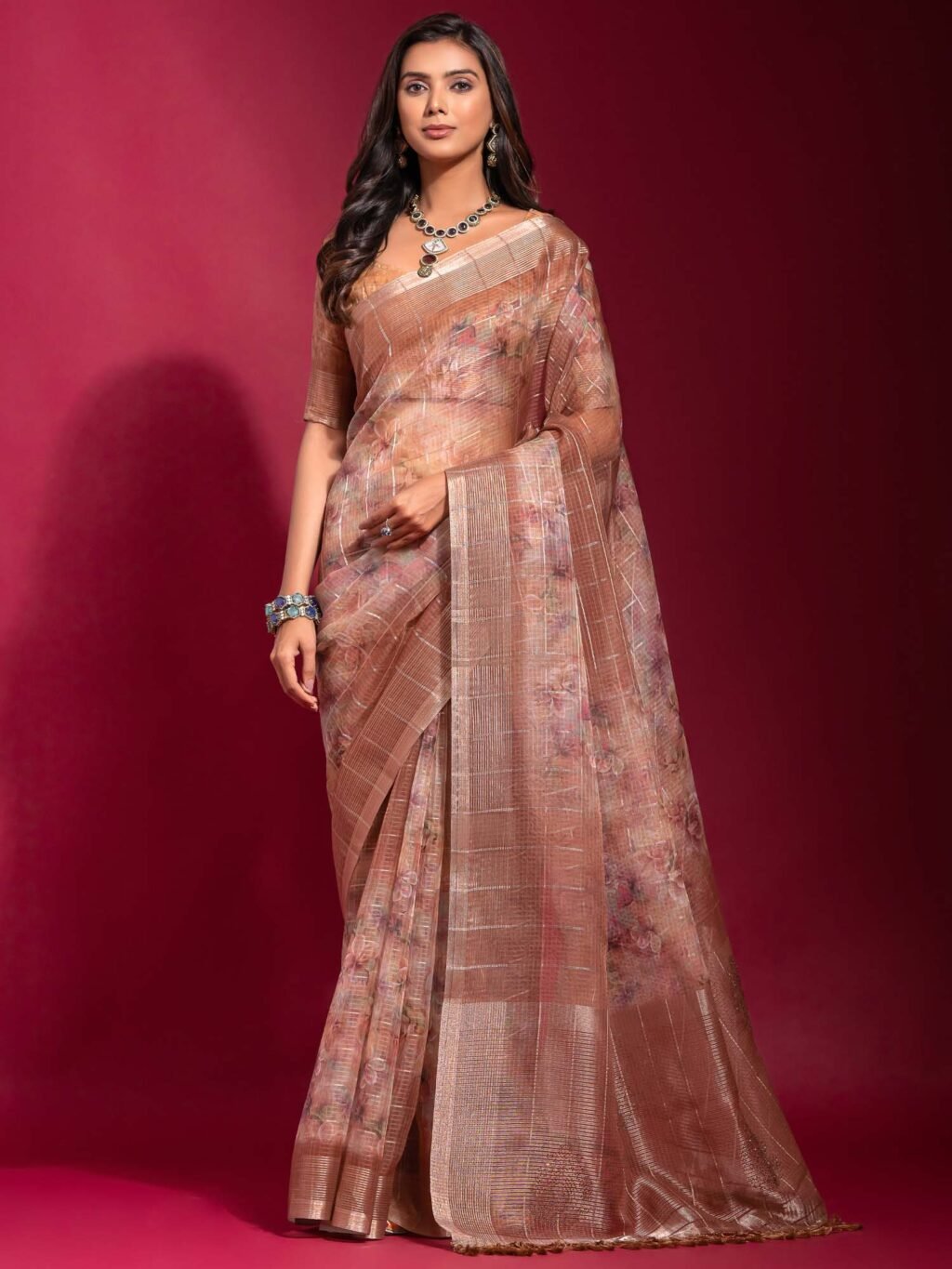 partywear designer saree for festive occasions
