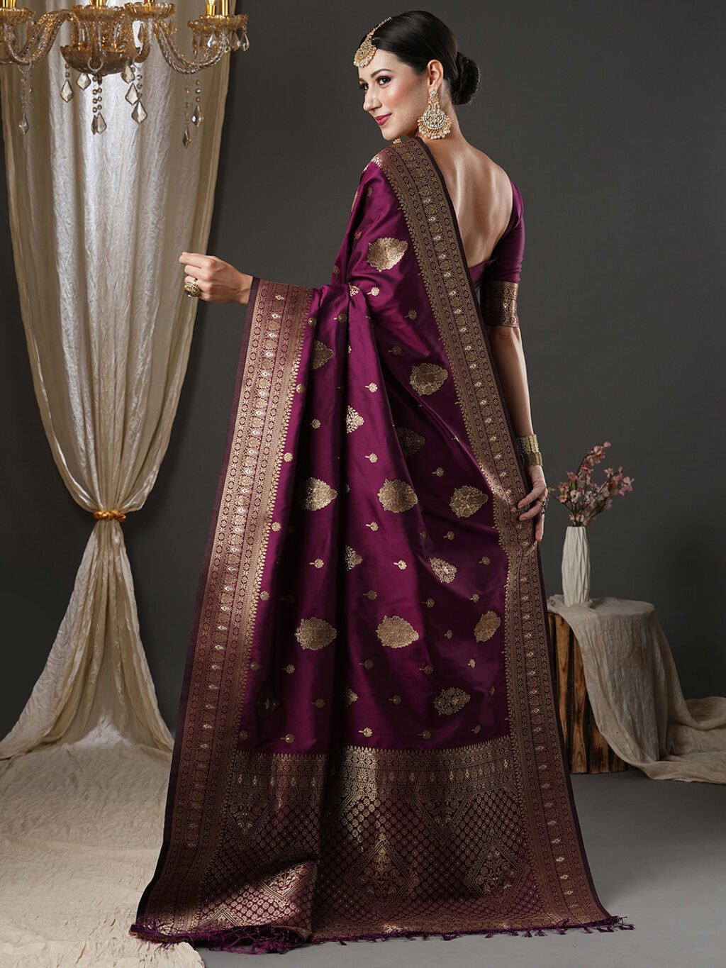 partywear designer saree for festive occasions