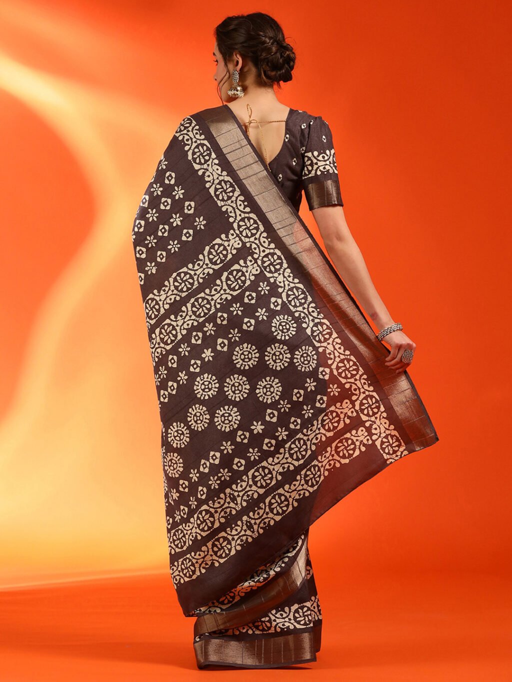 partywear designer saree for festive occasions