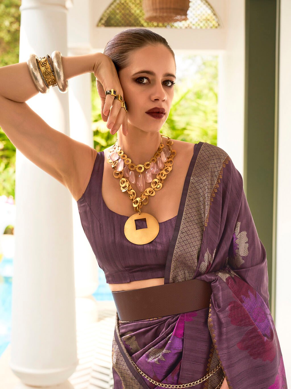 partywear designer saree for festive occasions
